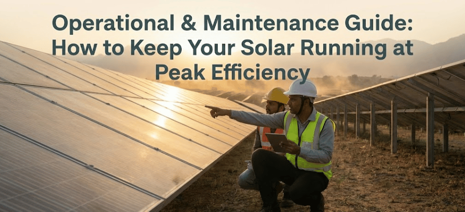 Operational & Maintenance Guide: How to Keep Your Solar Running at Peak Efficiency 