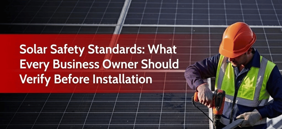 Solar Safety Standards: What Every Business Owner Should Verify Before Installation
