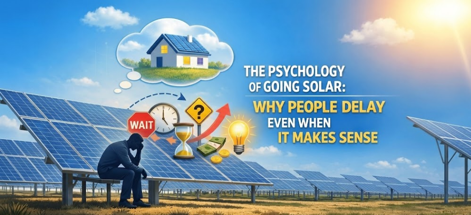 THE PSYCHOLOGY OF GOING SOLAR: WHY PEOPLE DELAY EVEN WHEN IT MAKES SENSE