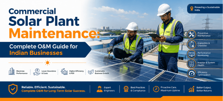 Commercial Solar Plant Maintenance: Complete O&M Guide for Indian Businesses